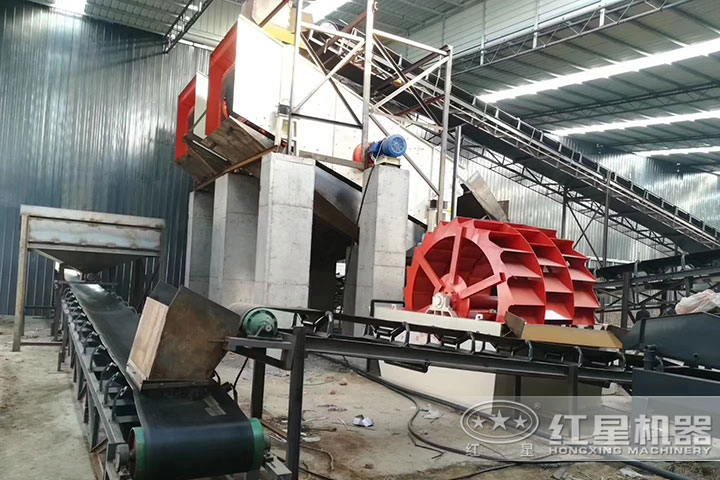 洗砂機、輸送機