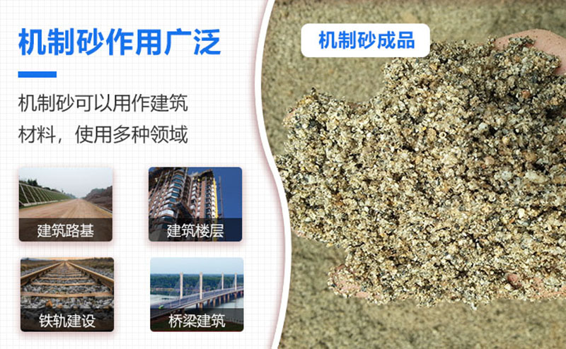 機(jī)制砂品級(jí)越來越高，用途也越來越廣泛